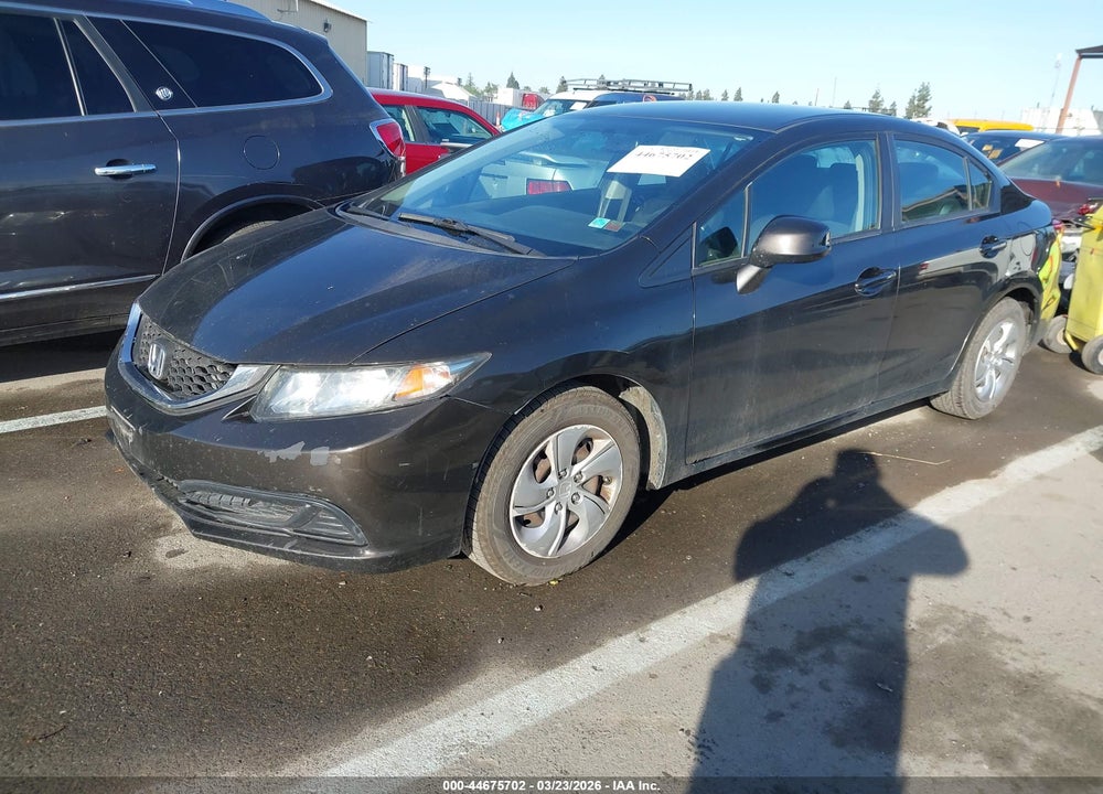 2013 HONDA CIVIC LX VIN: 19XFB2F52DE057316