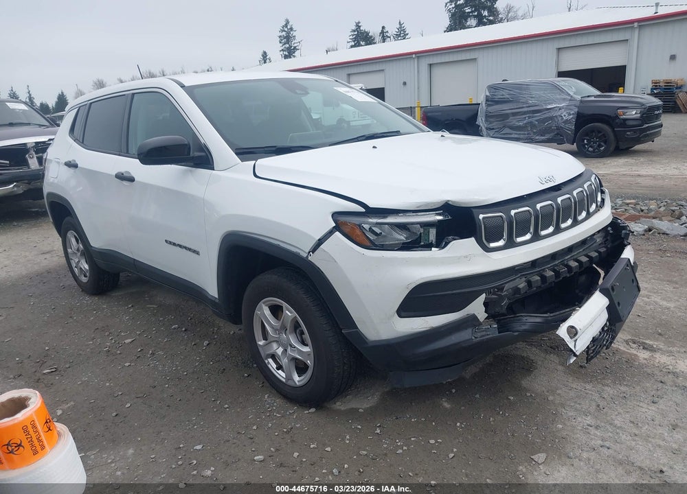 2022 JEEP COMPASS SPORT 4X4 VIN: 3C4NJDAB3NT164184