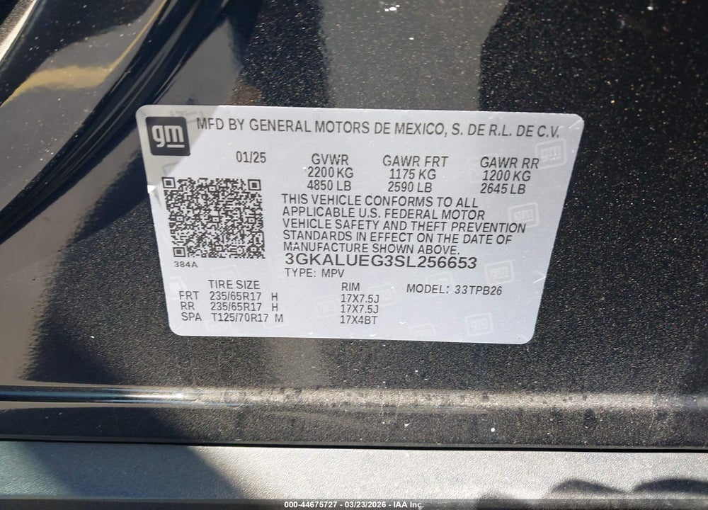 2025 GMC TERRAIN AWD ELEVATION VIN: 3GKALUEG3SL256653