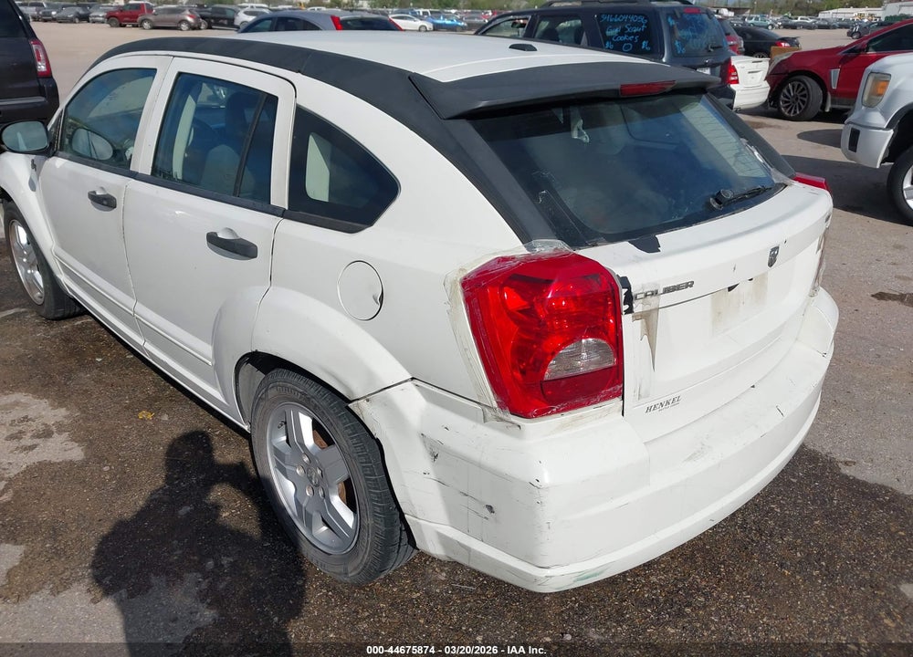 2008 DODGE CALIBER SXT VIN: 1B3HB48B58D599848