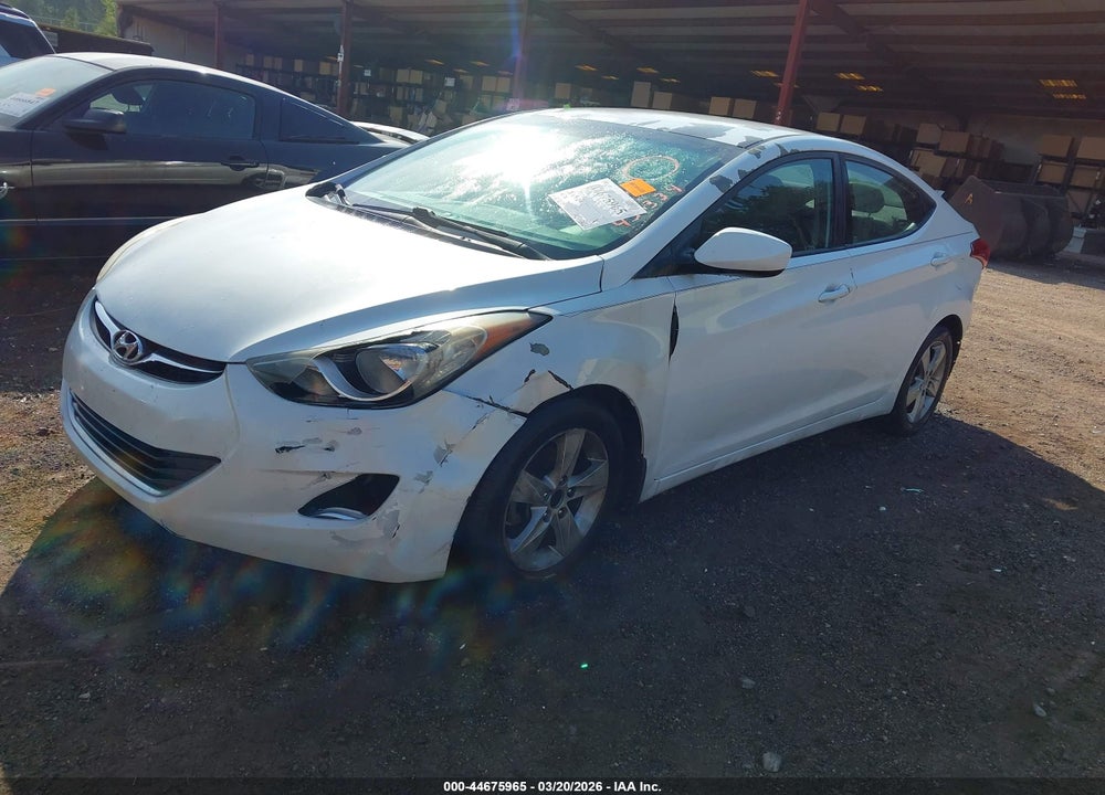 2013 HYUNDAI ELANTRA GLS VIN: 5NPDH4AE6DH431334