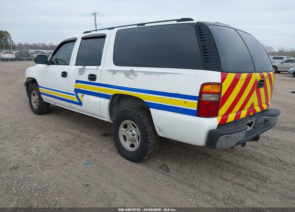 2003 CHEVROLET SUBURBAN 1500 LS VIN: 1GNFK16Z63R307678