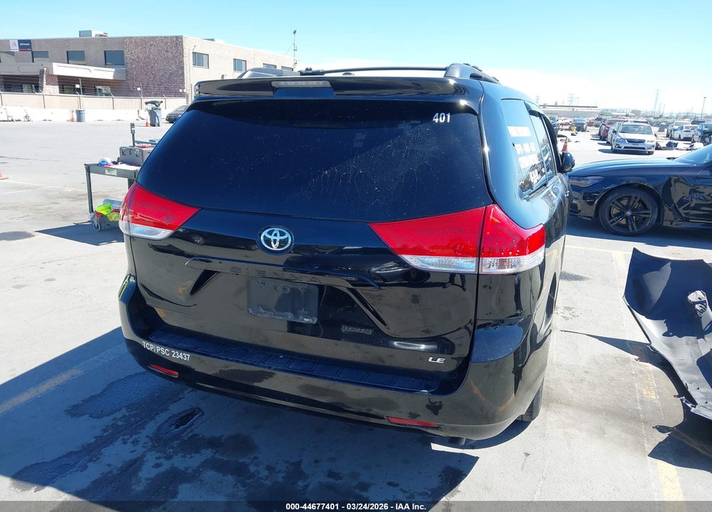 2012 TOYOTA SIENNA LE V6 8 PASSENGER VIN: 5TDKK3DC8CS219699