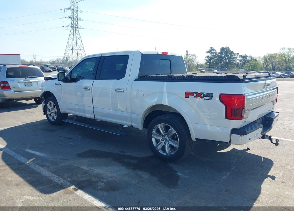 2020 FORD F-150 PLATINUM VIN: 1FTEW1E43LFA54562