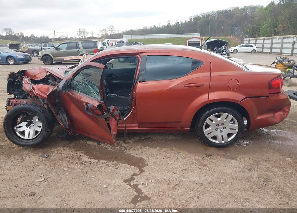 2012 DODGE AVENGER SE VIN: 1C3CDZAB4CN190337