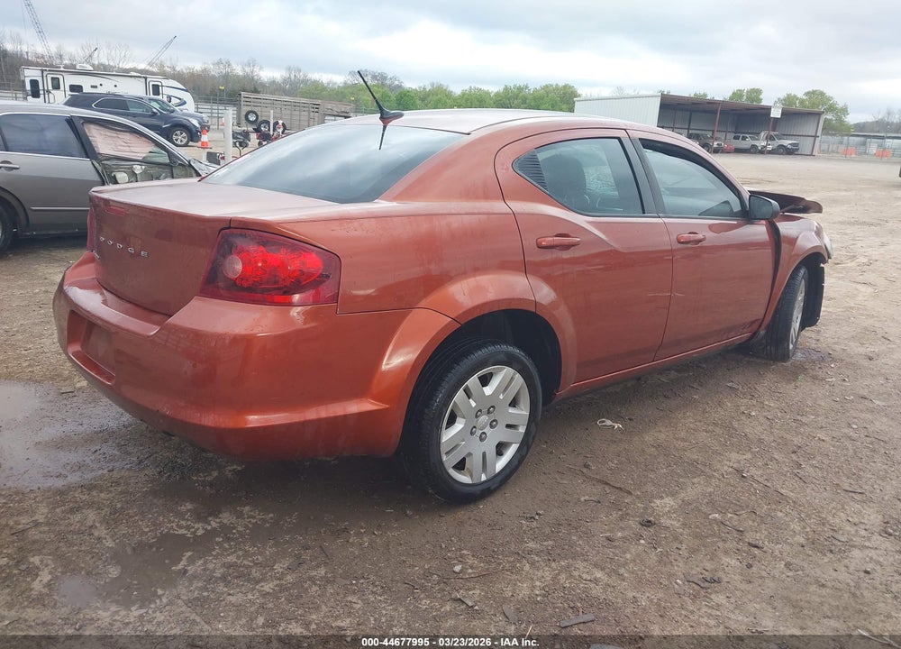 2012 DODGE AVENGER SE VIN: 1C3CDZAB4CN190337
