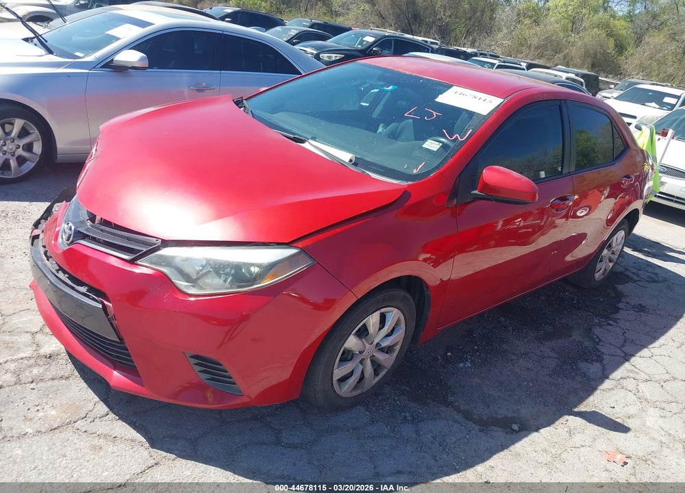 2015 TOYOTA COROLLA LE VIN: 5YFBURHEXFP230029