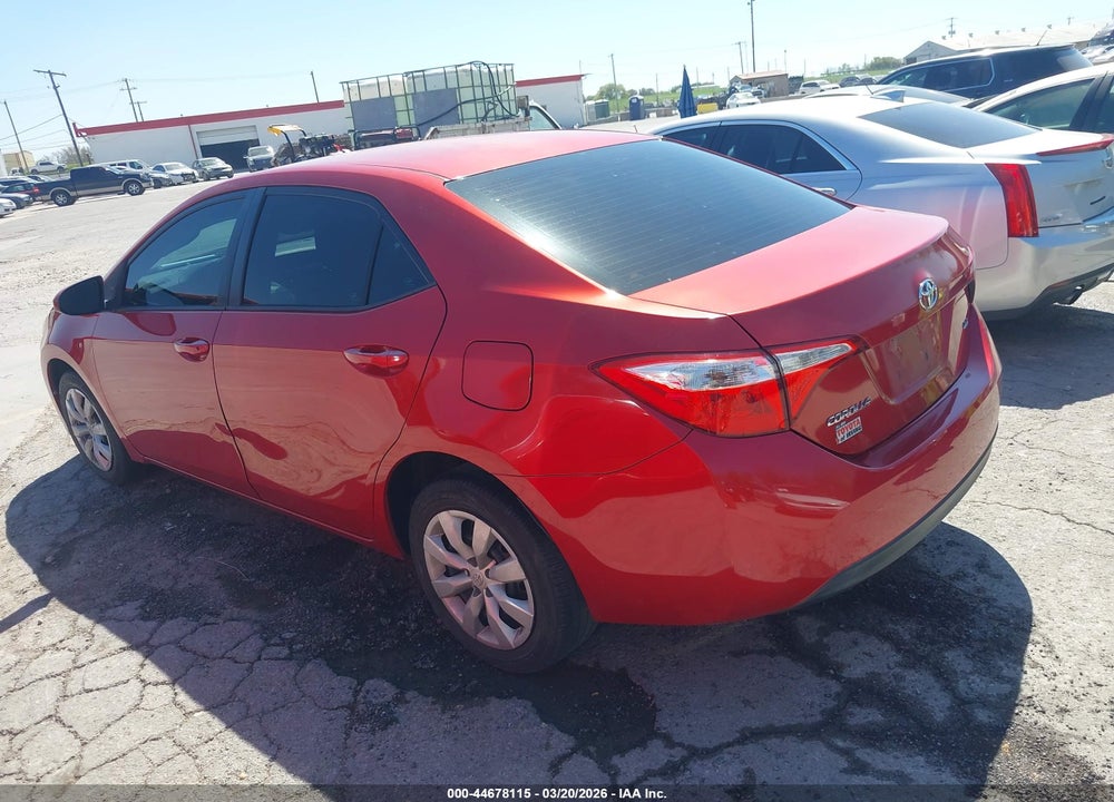 2015 TOYOTA COROLLA LE VIN: 5YFBURHEXFP230029