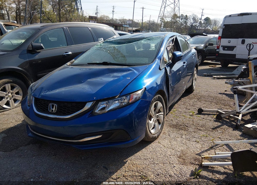 2015 HONDA CIVIC LX VIN: 19XFB2F54FE077621