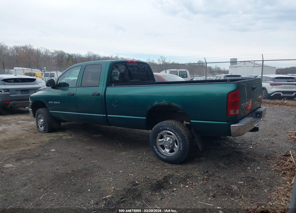 2003 DODGE RAM 2500 SLT/LARAMIE/ST VIN: 3D7KU28D03G863256