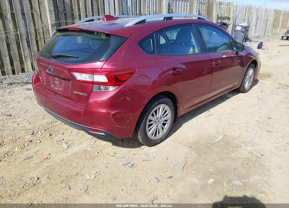 2018 SUBARU IMPREZA 2.0I PREMIUM VIN: 4S3GTAD64J3725935