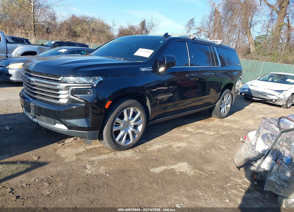 2021 CHEVROLET SUBURBAN 4WD HIGH COUNTRY VIN: 1GNSKGKLXMR135272