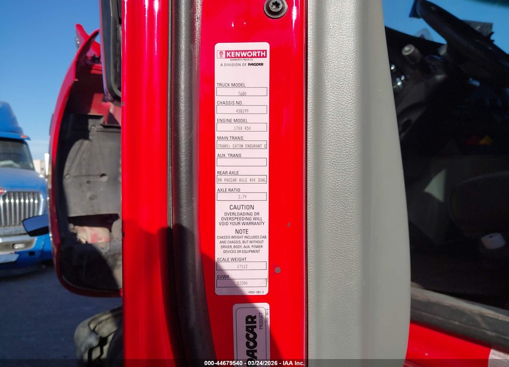 2021 KENWORTH T680 VIN: 1XKYD49X9MJ458199