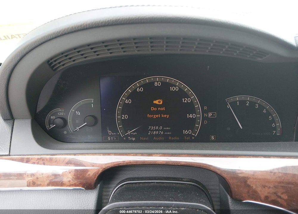 2007 MERCEDES-BENZ S 550 VIN: WDDNG71X37A029427