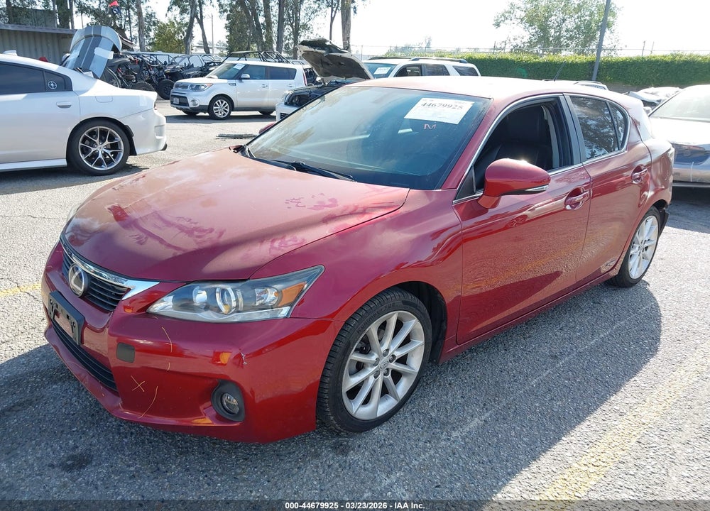 2012 LEXUS CT 200H VIN: JTHKD5BH3C2082827