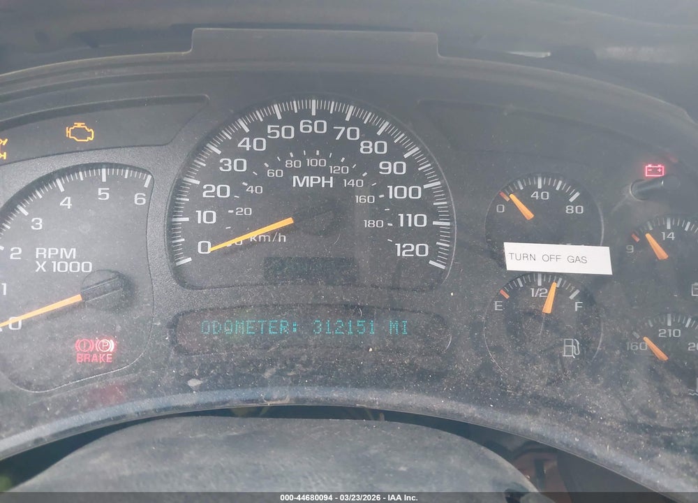 2003 CHEVROLET SILVERADO 2500HD VIN: 1GCHK29U13E292568