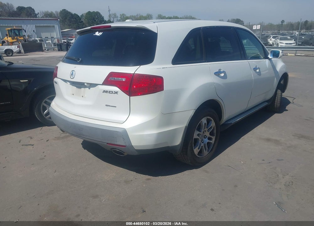 2007 ACURA MDX SPORT PACKAGE VIN: 2HNYD28547H505932