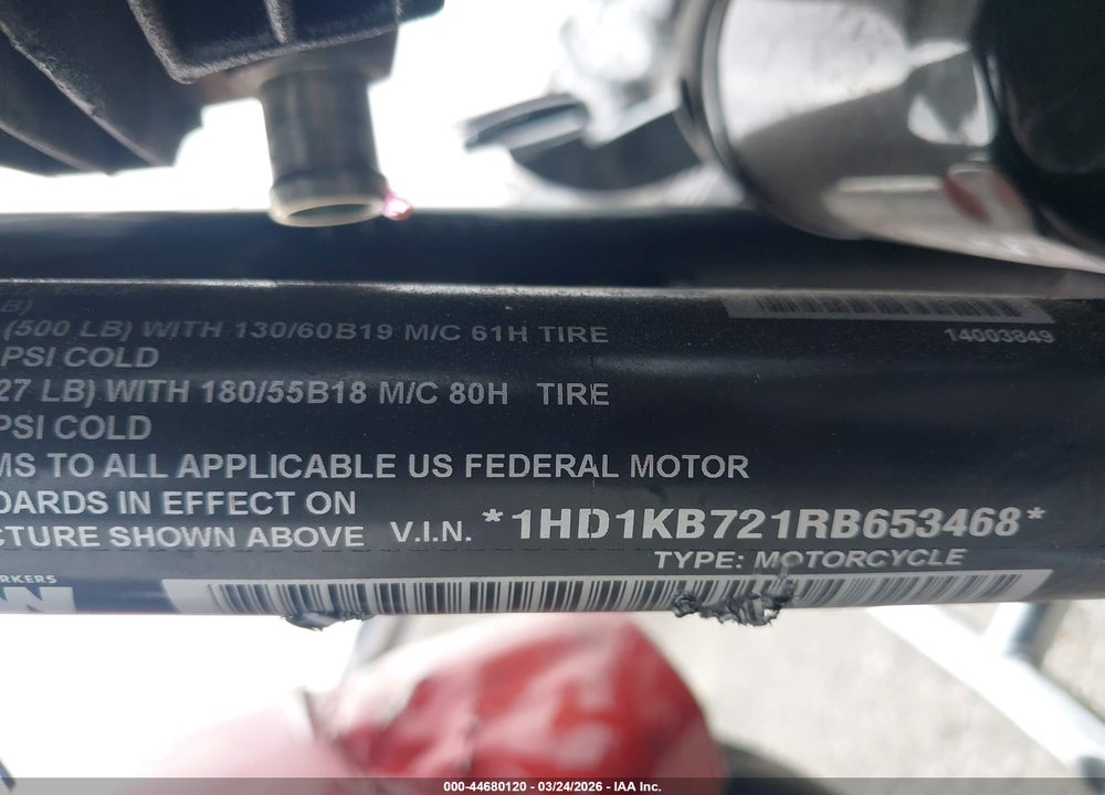 2024 HARLEY-DAVIDSON FLHX VIN: 1HD1KB721RB653468