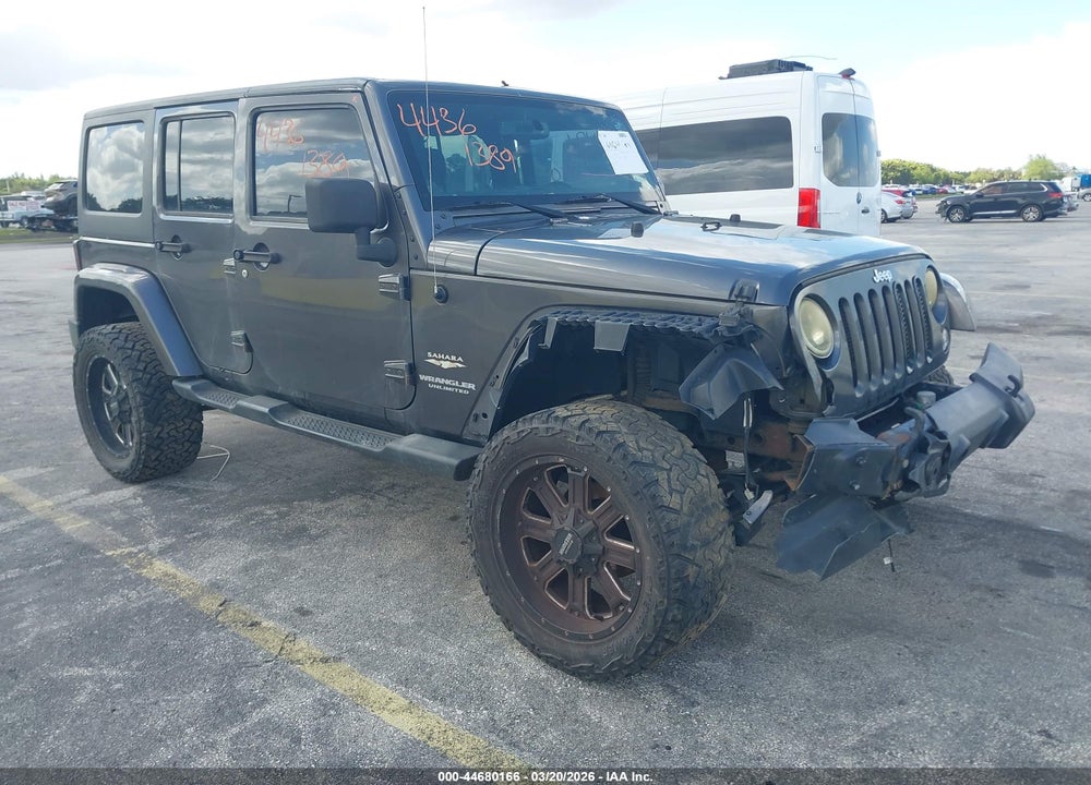 2014 JEEP WRANGLER UNLIMITED SAHARA VIN: 1C4BJWEG3EL297351