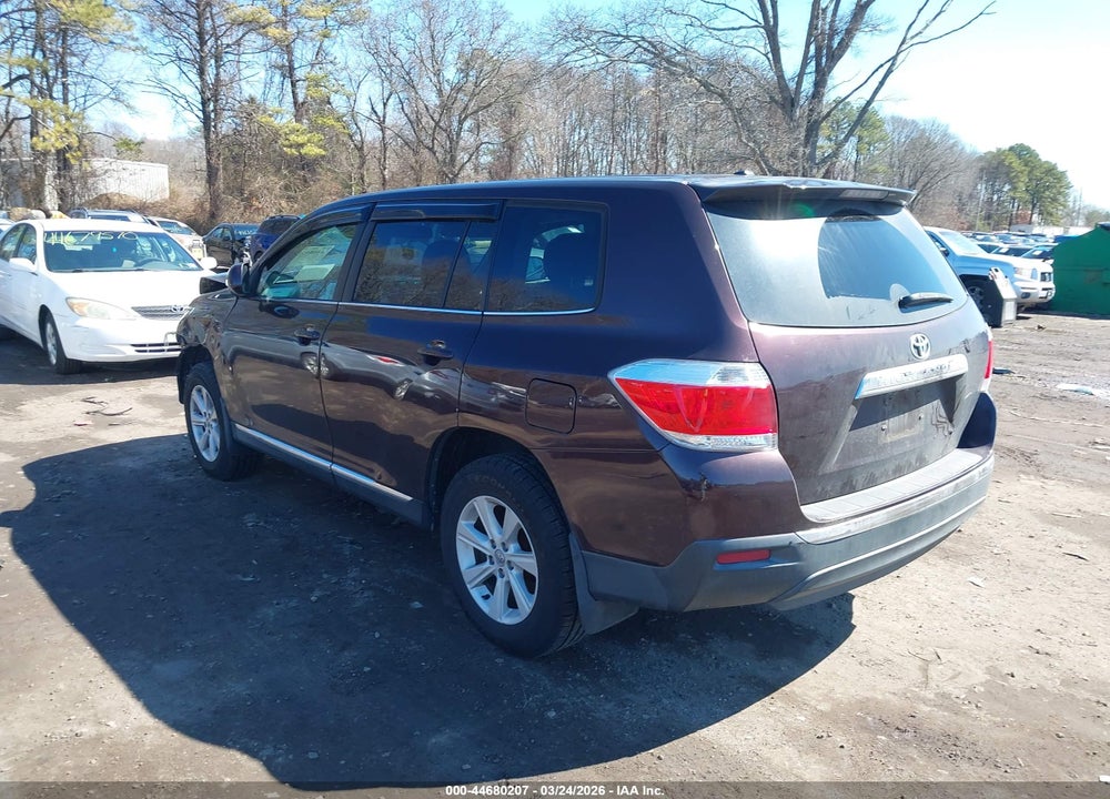 2012 TOYOTA HIGHLANDER VIN: 5TDZA3EH1CS029884