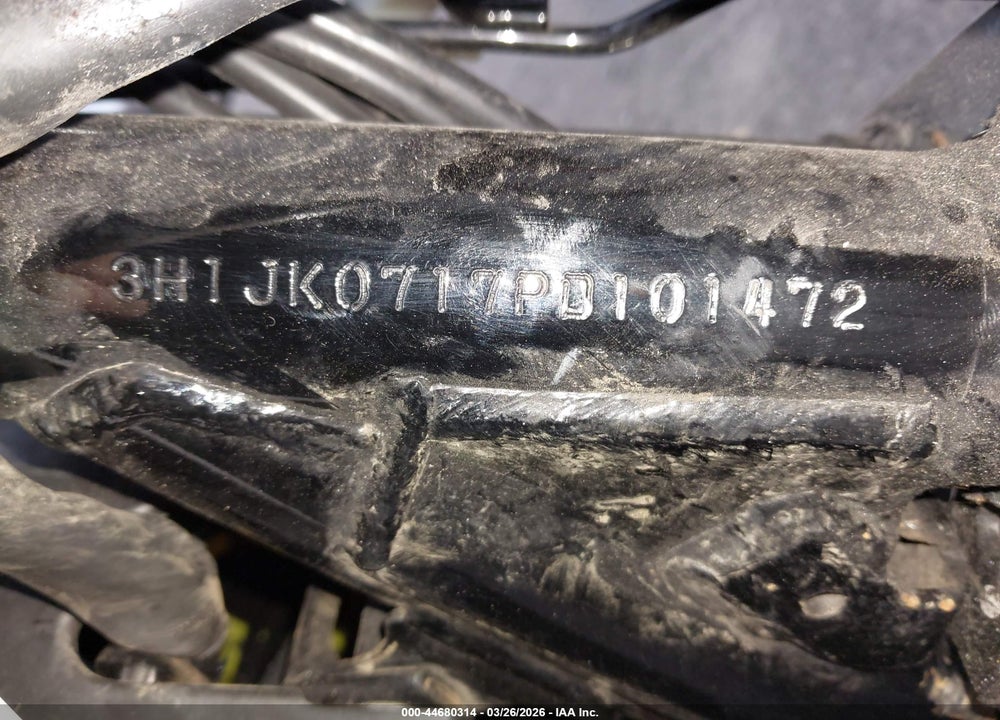2023 HONDA NVA110 B VIN: 3H1JK0717PD101472