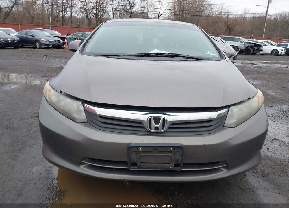 2012 HONDA CIVIC LX VIN: 19XFB2F50CE074095