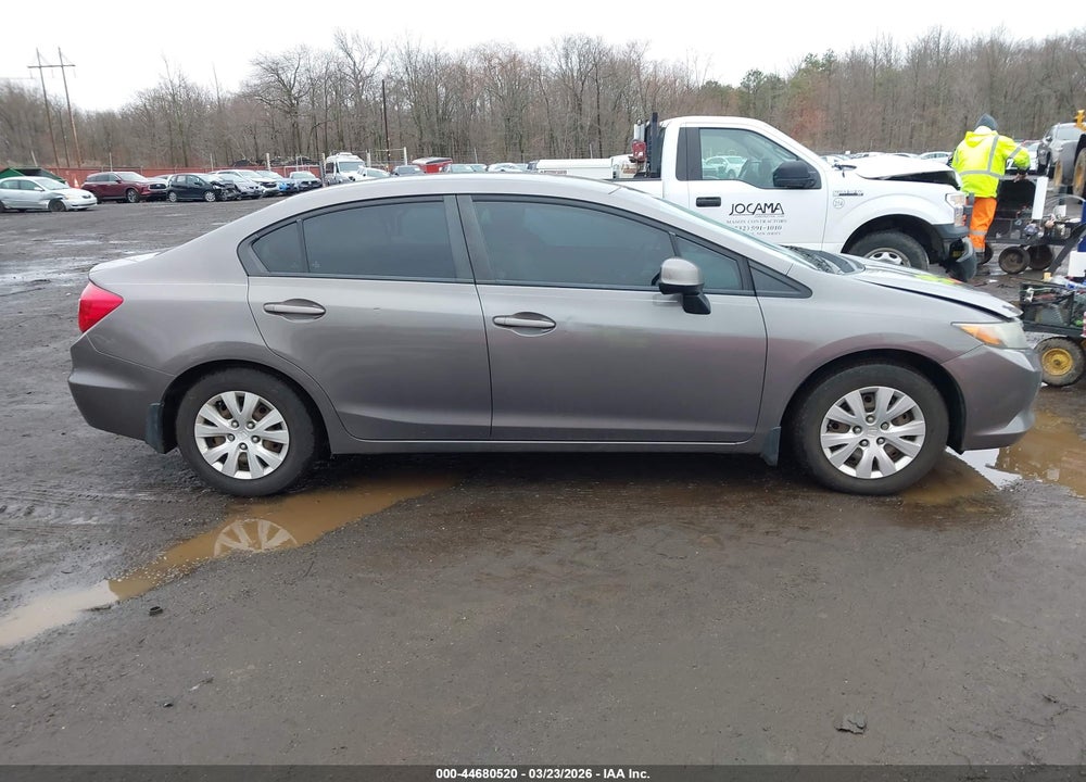 2012 HONDA CIVIC LX VIN: 19XFB2F50CE074095