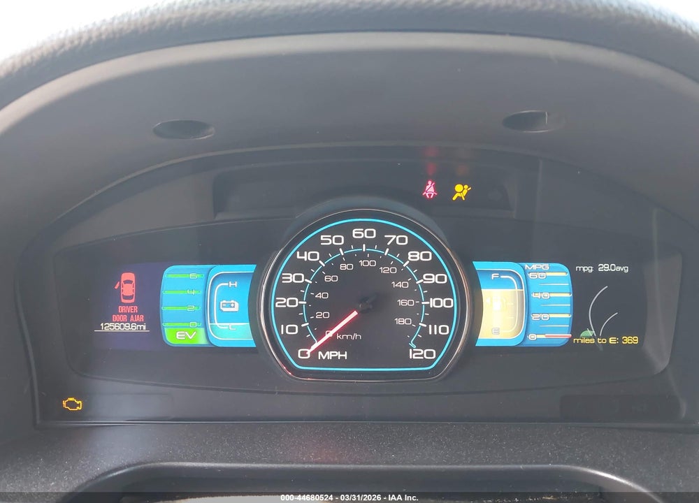 2011 FORD FUSION HYBRID VIN: 3FADP0L33BR346832