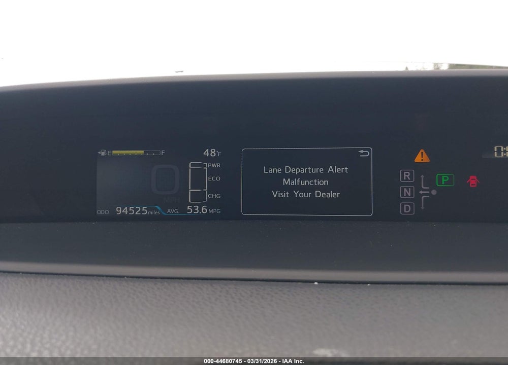 2016 TOYOTA PRIUS FOUR TOURING VIN: JTDKARFU5G3011637