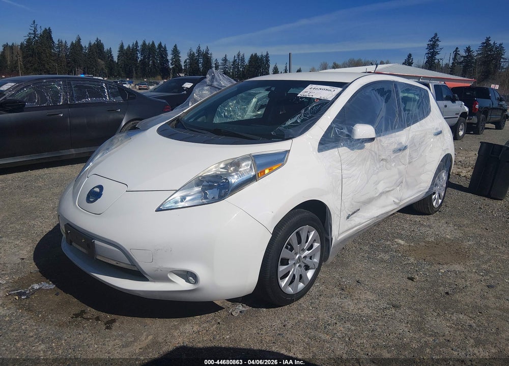 2013 NISSAN LEAF S VIN: 1N4AZ0CP8DC407531
