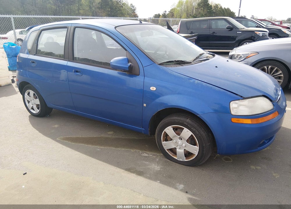 2007 CHEVROLET AVEO 5 LS VIN: KL1TD66677B696216