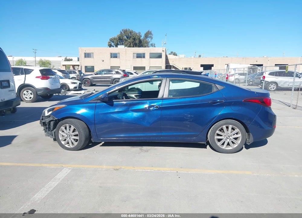 2015 HYUNDAI ELANTRA SE VIN: 5NPDH4AE9FH593509