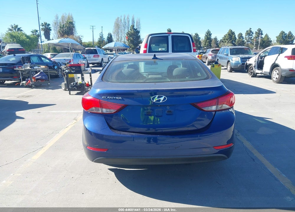 2015 HYUNDAI ELANTRA SE VIN: 5NPDH4AE9FH593509