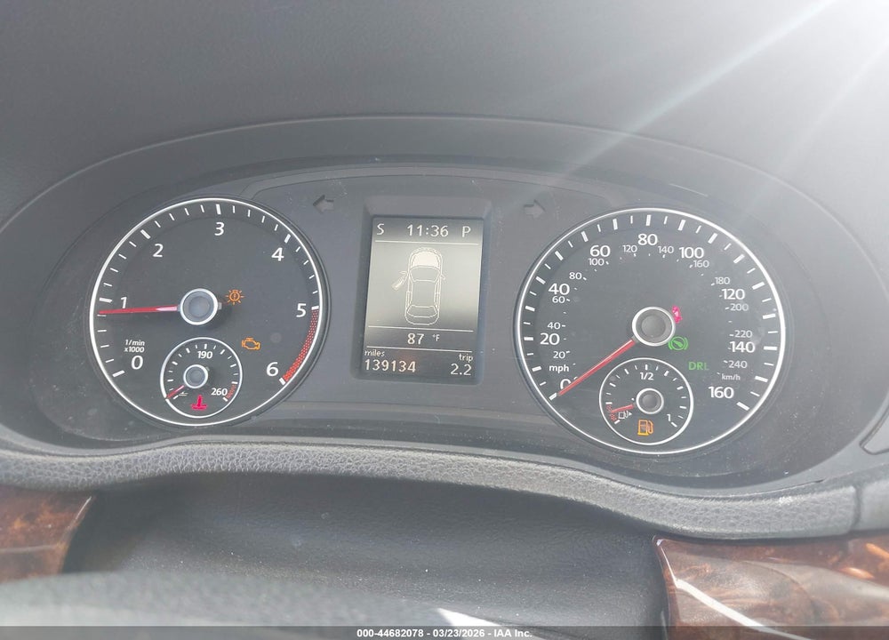 2012 VOLKSWAGEN PASSAT 2.0L TDI SEL PREMIUM VIN: 1VWCN7A39CC008436