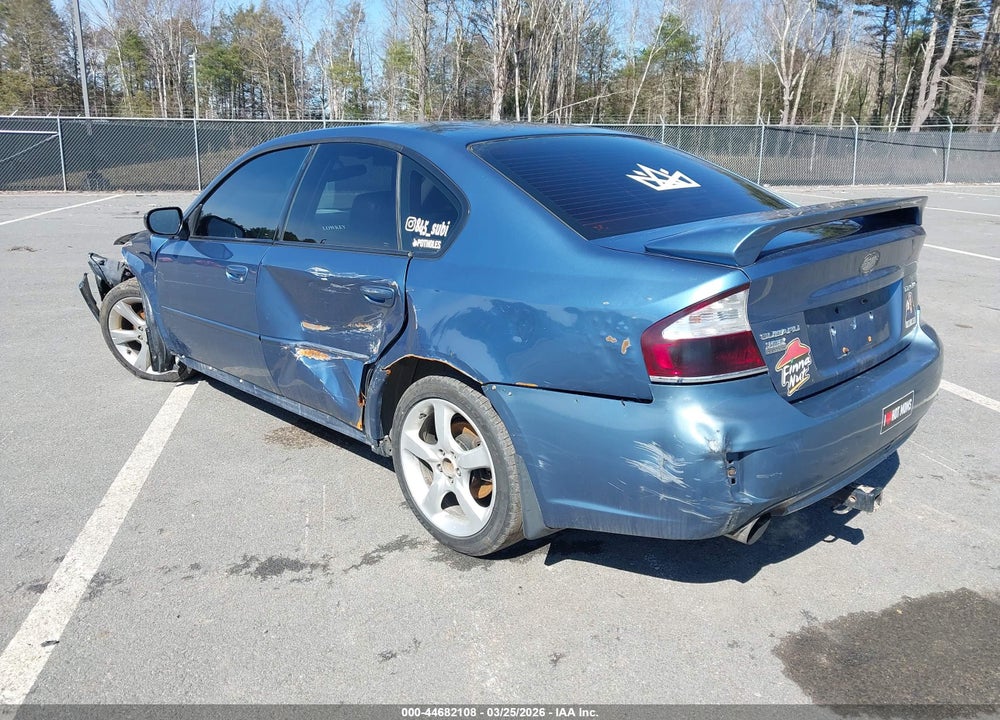 2008 SUBARU LEGACY 2.5I VIN: 4S3BL616586209524