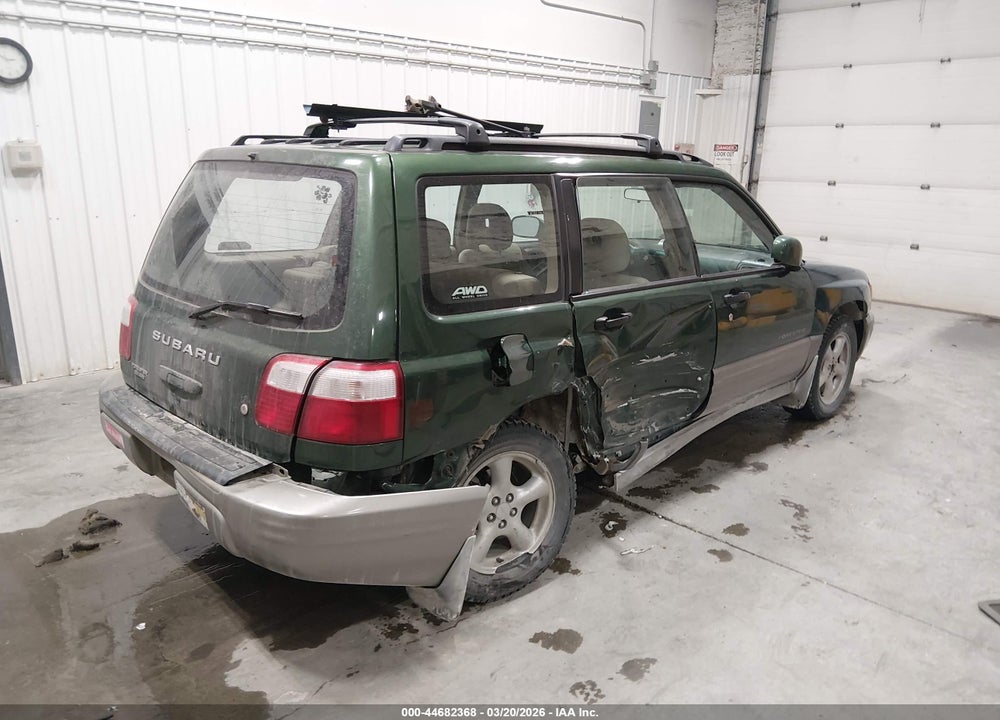 2002 SUBARU FORESTER S VIN: JF1SF65502H750104