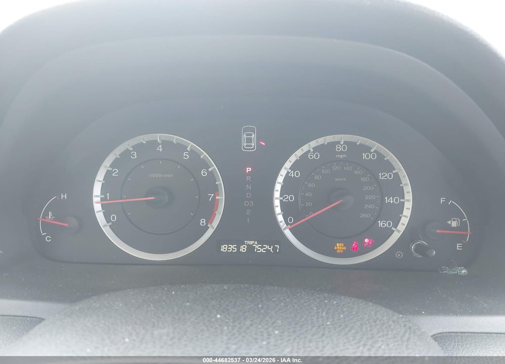 2012 HONDA ACCORD 2.4 LX VIN: 1HGCP2F37CA063456