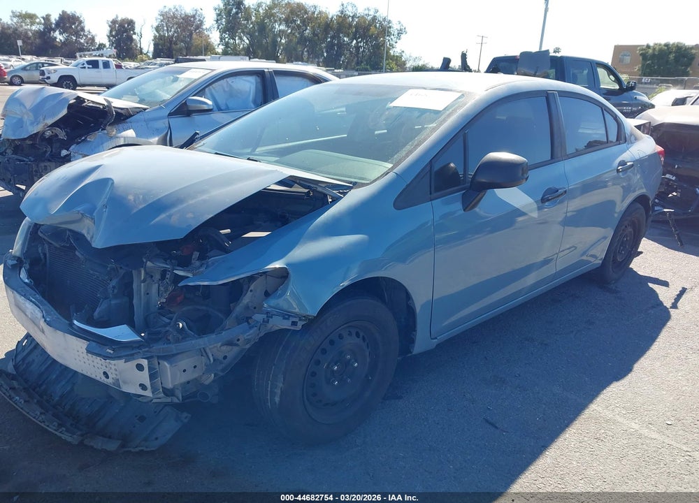 2013 HONDA CIVIC LX VIN: 19XFB2F52DE279886