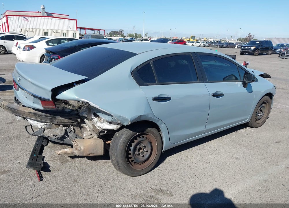 2013 HONDA CIVIC LX VIN: 19XFB2F52DE279886