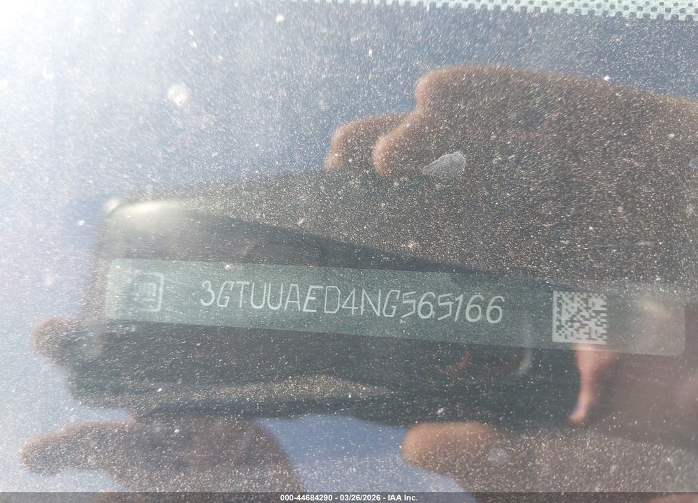 2022 GMC SIERRA 1500 4WD  STANDARD BOX PRO VIN: 3GTUUAED4NG565166