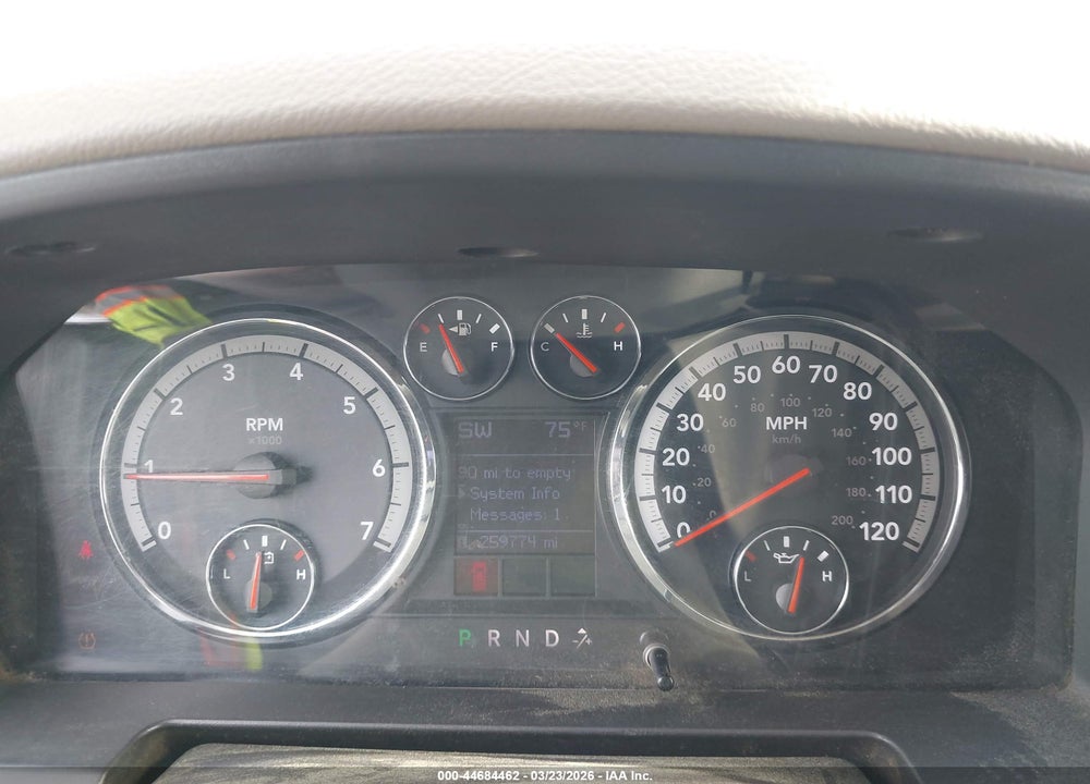 2009 DODGE RAM 1500 SLT/SPORT/TRX VIN: 1D3HB18T79S743667