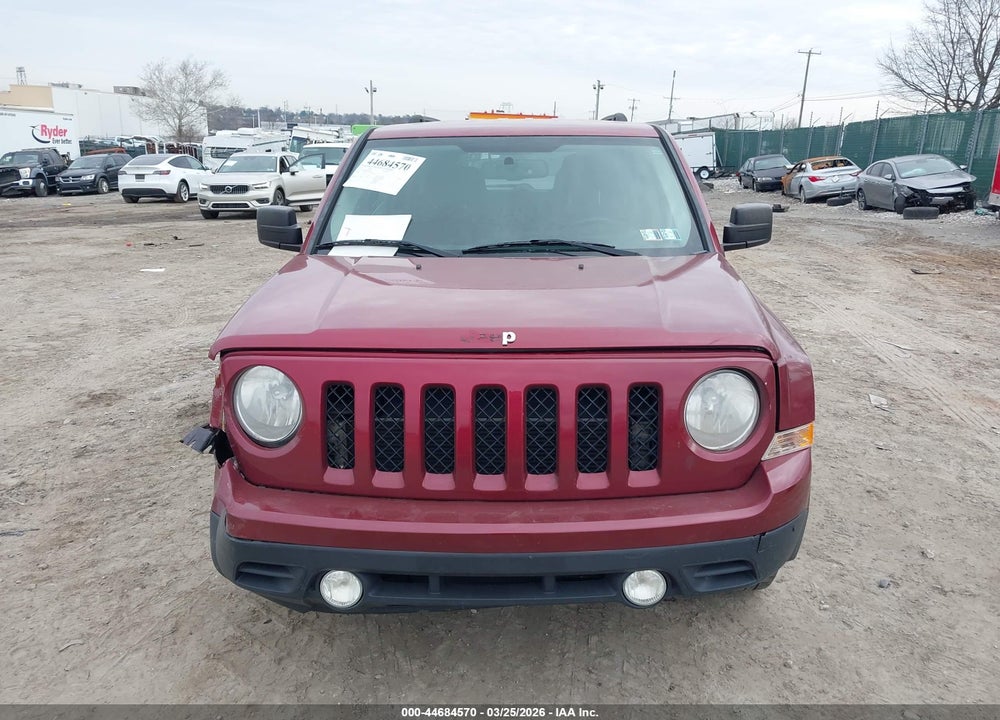2012 JEEP PATRIOT LATITUDE VIN: 1C4NJPFB1CD526655