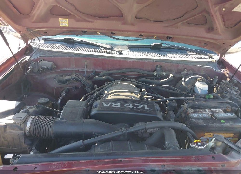 2000 TOYOTA TUNDRA SR5 V8 VIN: 5TBRT3410YS082767