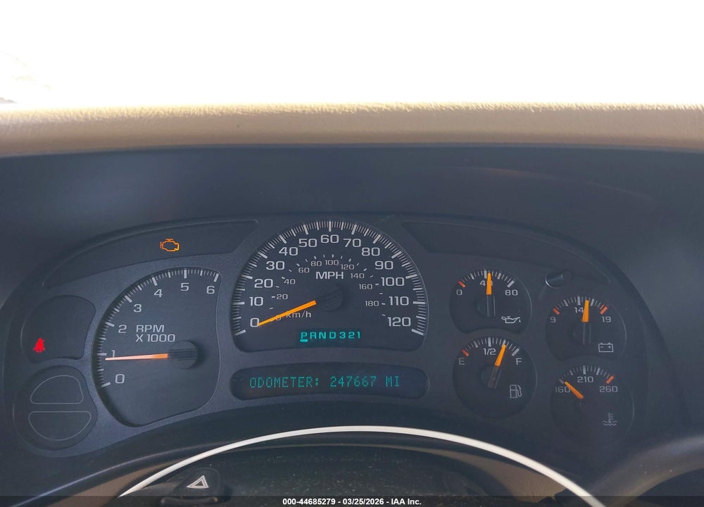 2003 CHEVROLET AVALANCHE 1500 VIN: 3GNEC13T93G254175