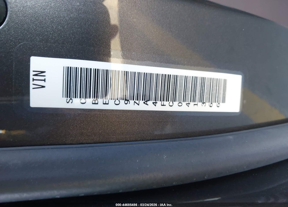 2015 BENTLEY FLYING SPUR W12 VIN: SCBEC9ZA4FC041366