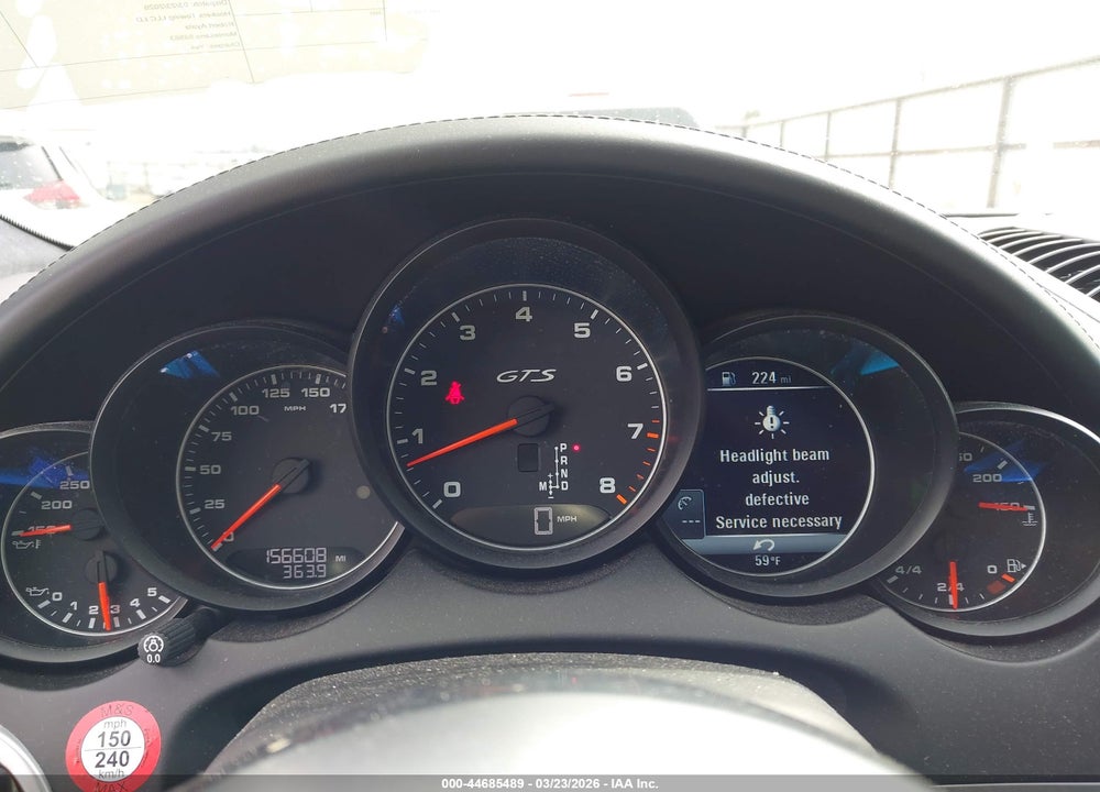2017 PORSCHE CAYENNE GTS VIN: WP1AD2A26HLA82801
