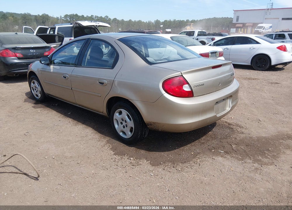 2002 DODGE NEON VIN: 1B3ES26C42D639752