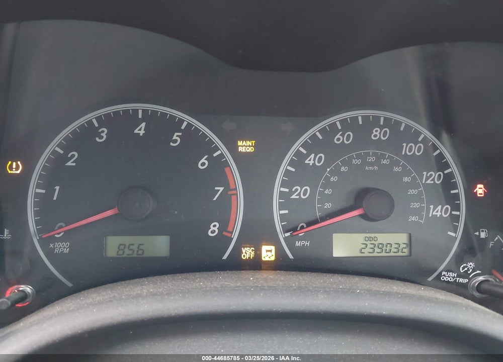 2009 TOYOTA COROLLA S VIN: 2T1BU40E49C107393