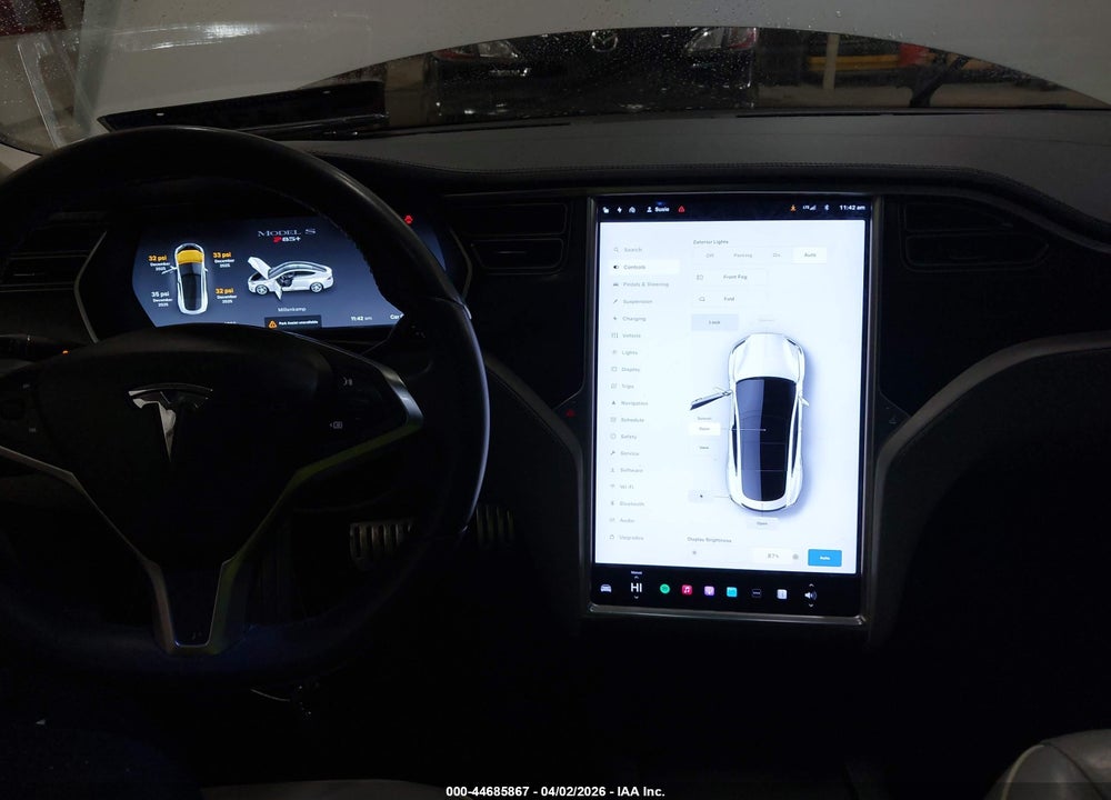2014 TESLA MODEL S P85 VIN: 5YJSA1H14EFP39311