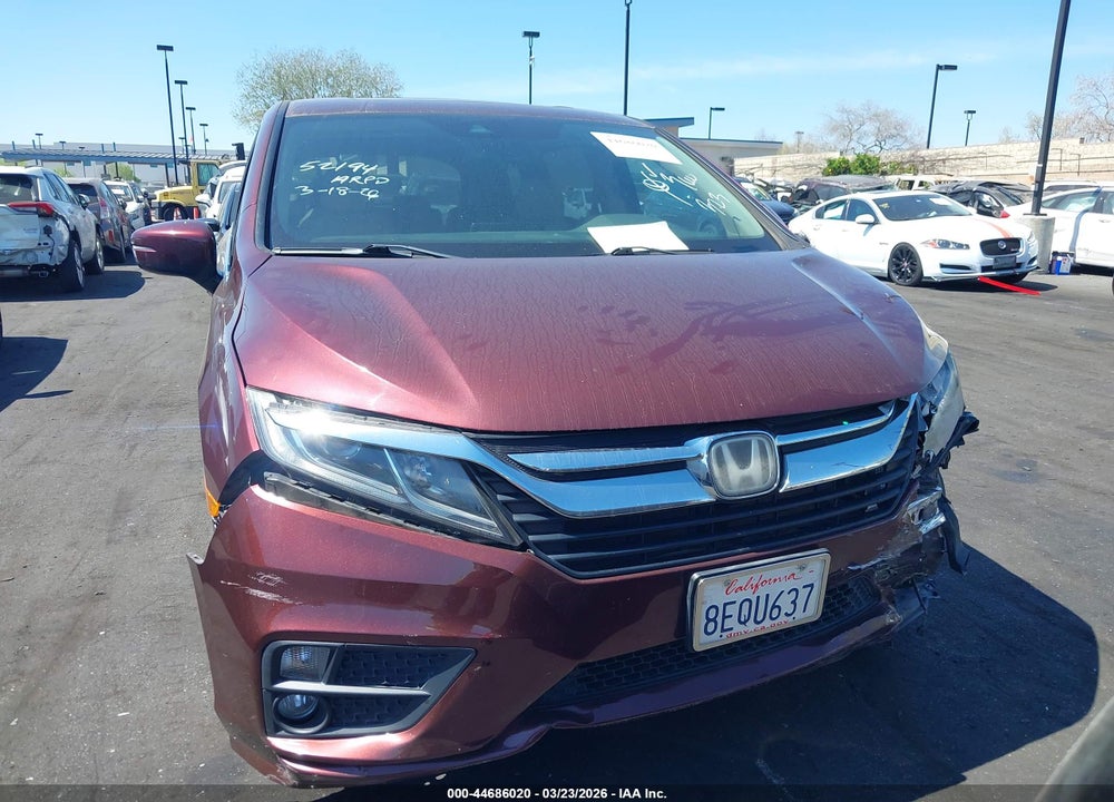 2019 HONDA ODYSSEY EX-L VIN: 5FNRL6H71KB020622